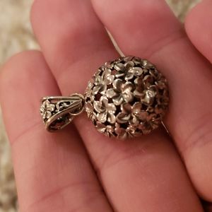 Sterling silver flower charm
